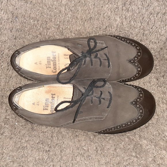 FINN COMFORT-Eureka-Brown Leather Brogue Wingtip Oxfords-5.5 UK-7.5 US-Excellent - Picture 6 of 8